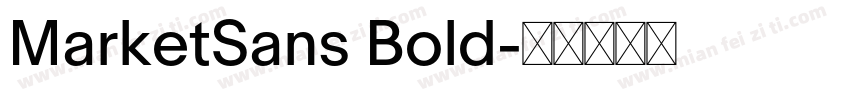 MarketSans Bold字体转换